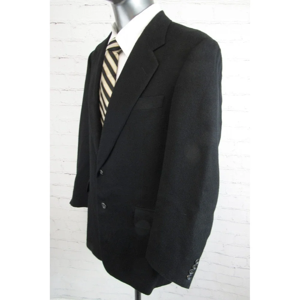 Hickey Freeman Men's Boardroom Blazer Black 100% Camel Hair Size 40R